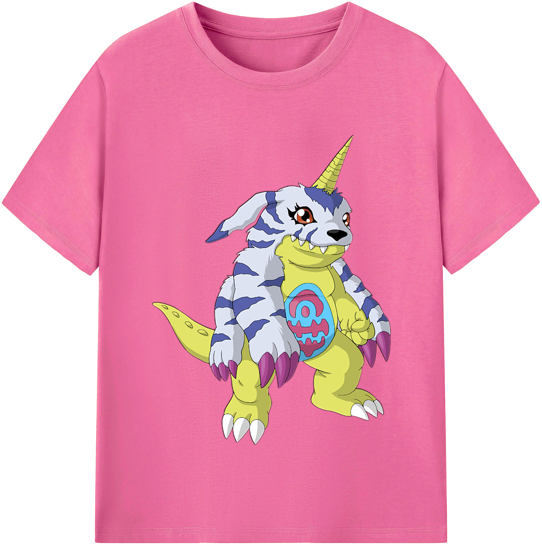 （画像用） Digimon デジタルモンスター/デジモン レディースカジュアルプリントTシャツ（綿100％）